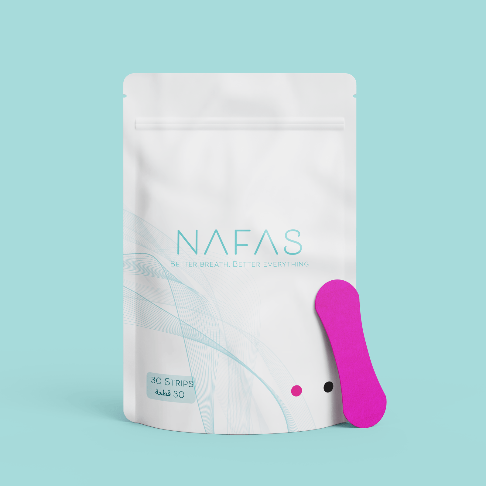 لصقات التنفس نفس الكلاسيكية الوردية - 30 قطعة